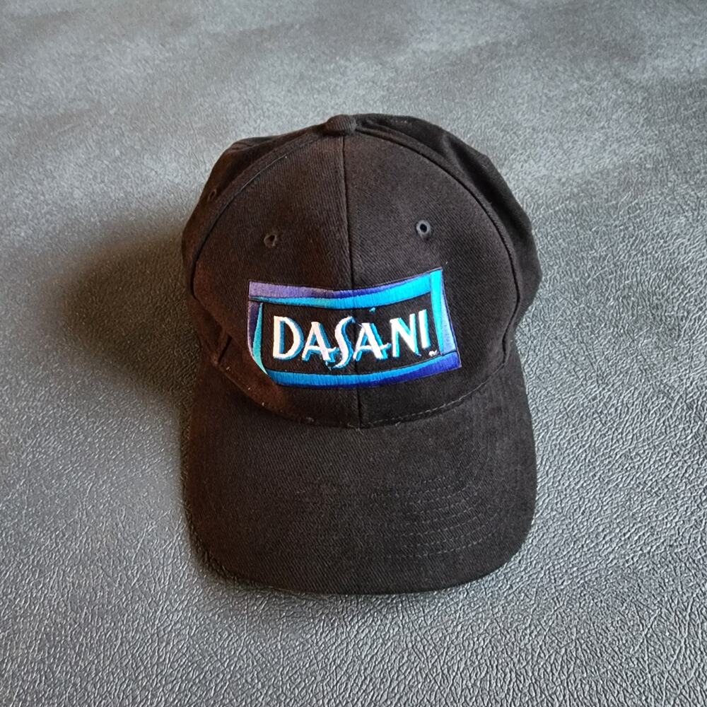 Vintage 90's Dasani Water Company Black Adjustable Hat OSFM